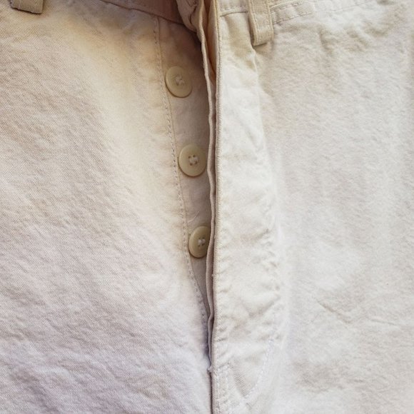 Jesse Kamm Wide Leg Crop Sailor Pants Salt White - Picture 8 of 12